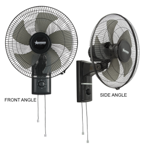 16" Wall Fan |FAN025 Black