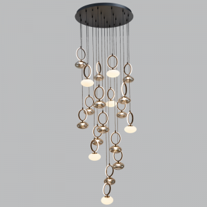Aluminium and Glass Pendant |PEN954/19 CCT