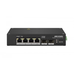 Hikvision L2 Unmanaged Industrial  4*1GB POE POrts  2*1GB SFP Ports