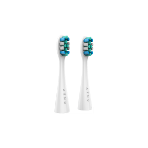 AENO Replacement toothbrush heads- White- Dupont bristles- 2pcs in set (for ADB0001S/ADB0002S)