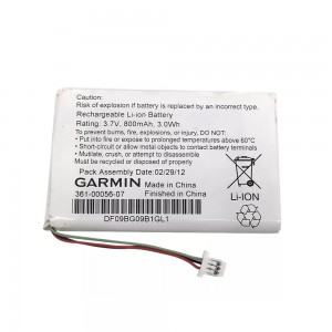 Replacement Lithium Battery - 3.7v 800mAh
