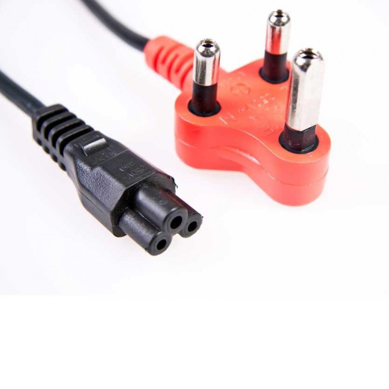 Power Cord (Clover to Plug) Red Plug
