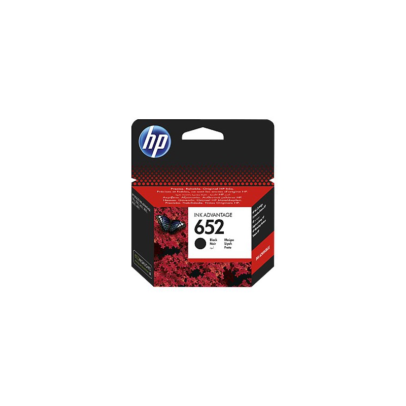 HP 652 Black Original Ink Advantage Cartridge (F6V25AE)