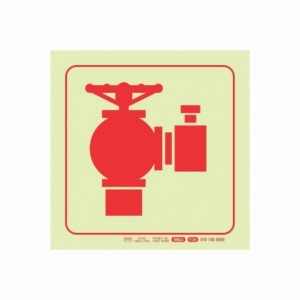 Photoluminescent 190MM Safety Sign - F30-FIRE Hydrant