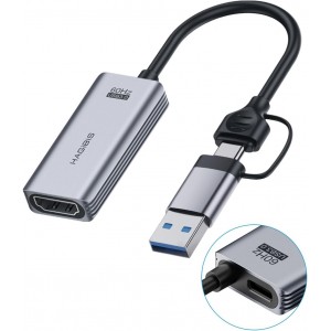 Hagibis USB3.0 Video Capture Card with 100W PD HDMI to USB/USB C