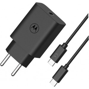 Motorola TurboPower 30W USB-C Charger With 1m Cable (Black)