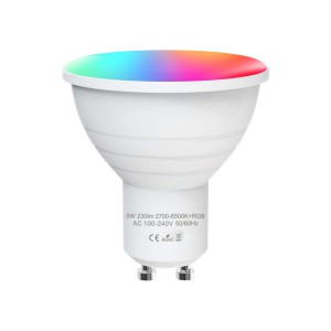 Smart WiFi LED GU10 RGBCW Light Bulb 9W work with Alexa / Google Home