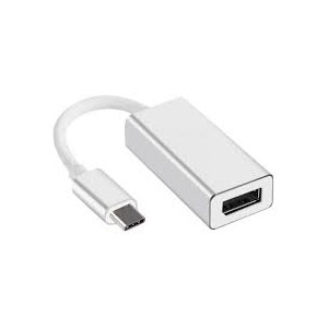 Tuff-Luv 4K Type-C Male to Female DisplayPort Adapter Silver