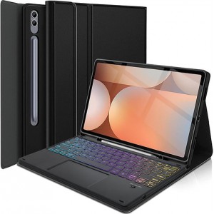 Backlit Wireless Touchpad Keyboard Case for Samsung Tab S10 FE Plus 13"