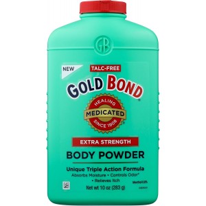 Gold Bond Medicated Talc-Free Extra Strength Body Powder 280g – Mint Cooling &amp; Itch Relief