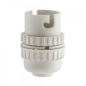 Lampholder B22 Nylon White 10MM Loose