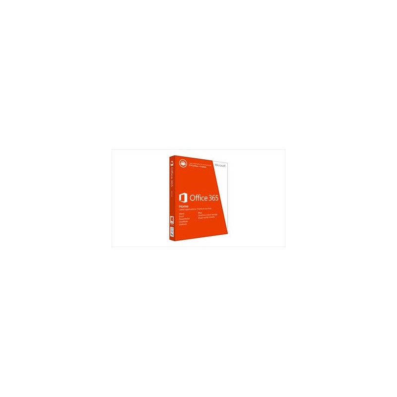 Microsoft Office 365 Home Medialess Software- 1 Year Warranty