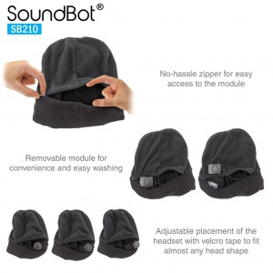 SOUNDBOT® SB210 Bluetooth Wireless Musical Headset Beanie