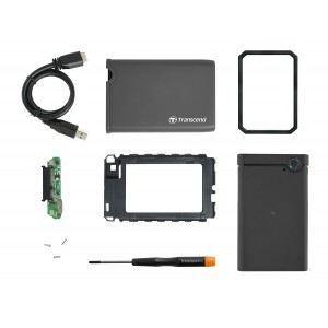 Transcend 25CK3 USB 3.0 2.5" Enclosure for SATA 6Gb/s SSD &HDD (TS0GSJ25CK3)