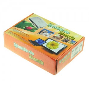 VGA to Video High Resolution Conversion Box-Video Converter with USB & S-Video Cable 