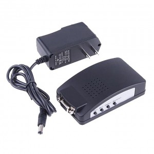  Advanced High Resolution AV/S Video To VGA TV Converter Adapter