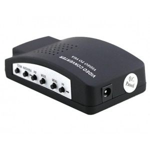  Advanced High Resolution AV/S Video To VGA TV Converter Adapter