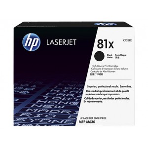 HP No 81X High Yield Black Toner Cartridge