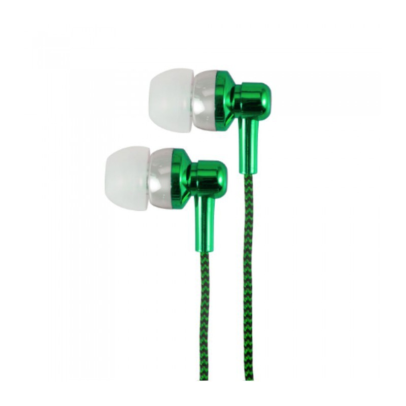 EB250 EARPHONE WIRE MIC 3.5MM GREEN