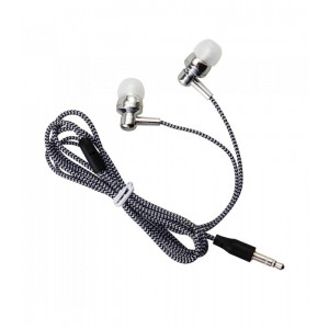 EB250 EARPHONE WIRE MIC 3.5MM SILVER
