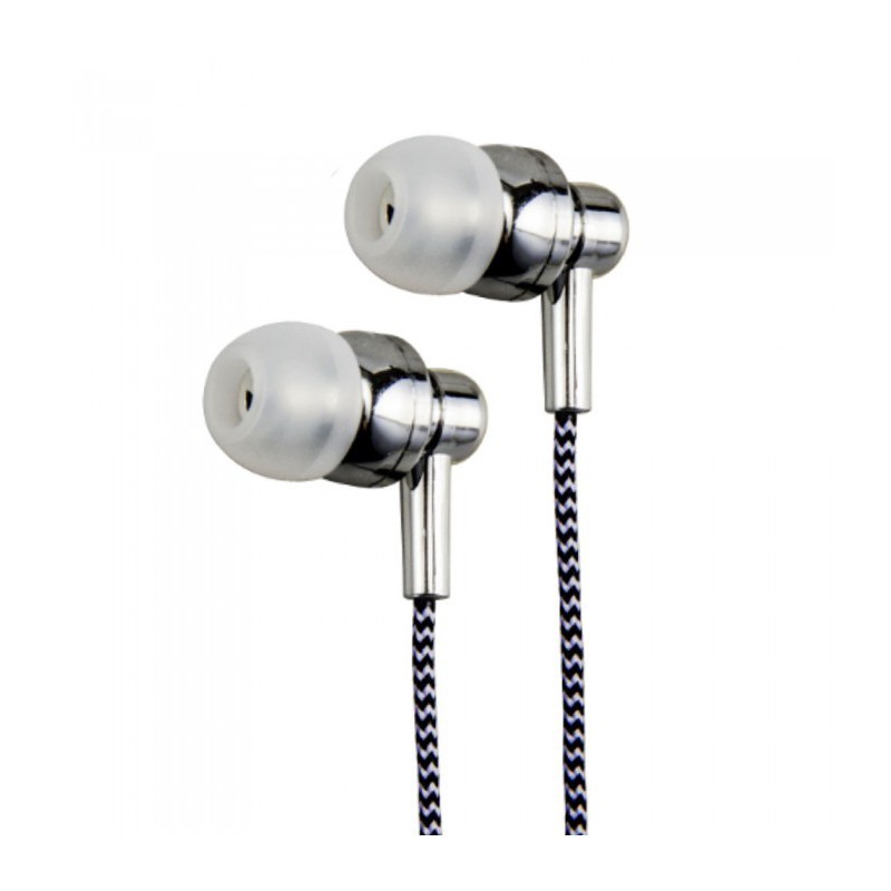 EB250 EARPHONE WIRE MIC 3.5MM SILVER