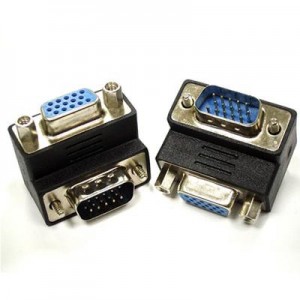 VGA Male to VGA Female 90 degree Angle Adaptor