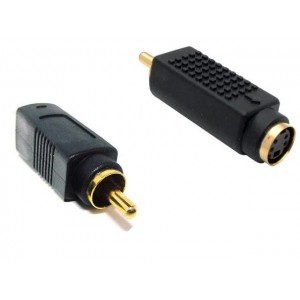 S-Video Female To RCA Male Adaptor