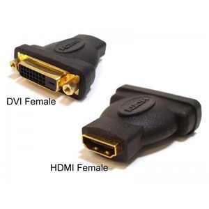 DVI Female to HDMI Female Connector