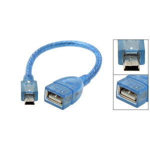 Mini USB Male to Female USB 10cm Long