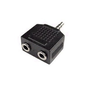 Stereo 3.5mm Male to 2x Stereo 3.5mm Female Adaptor