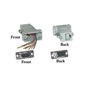 RS232 9 Pin Female Serial to RJ45 Converter