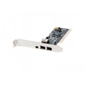 3x Firewire (2 Standard +1 Mini) PCI Card