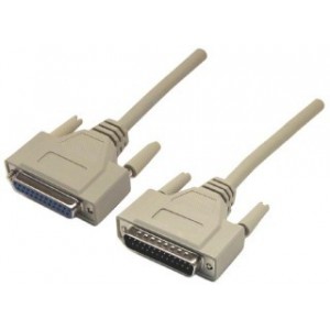 3m 25 Pin Male to 25 Pin Female Cable -Parallel Extension Cable