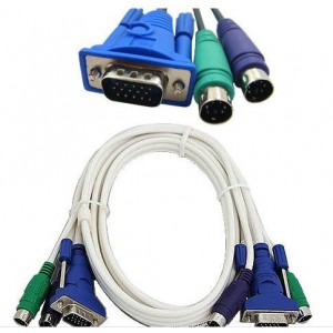 Unbranded CAB008  KVM PS2 Switch Cable 1.3m