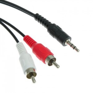 Unbranded CAB043  Stereo 3.5mm Male to 2x RCA Male Cable 5 m Long