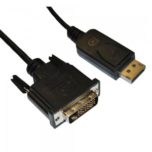 Display Port To DVI-D Cable 1.8 m Long