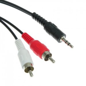 Stereo 3.5mm Male to 2x RCA Male Cable 3m Long