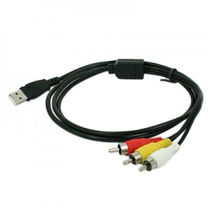 3 RCA to USB Cable 1.5m Long