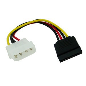 Power Cable - Molex To 1x Sata 10 cm