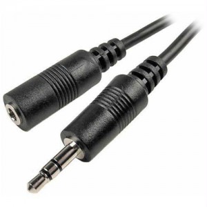 3.5mm Stereo Male to 3.5mm Stereo Female Cable 1.5m Long