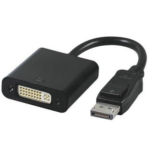  DIS003 Display Port Male To DVI-I Female Cable 20cm Long