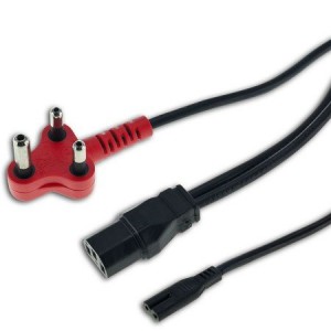 Dedicated 3 pin Power Plug to 1x IEC Connector Cable