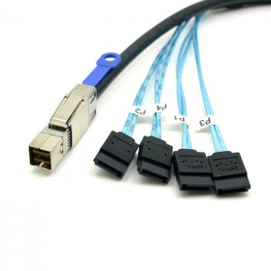 External Mini SAS to 4 SATA 2m Long Cable