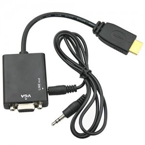 HDMI to VGA +3.5mm Audio Jack