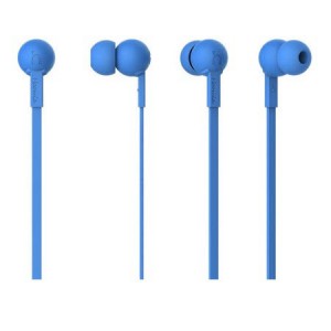 Hoomia In-ear Earphone + Microphone Blue 1.2m with 3.5mm Jack Plug