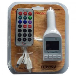 FM Car Charger with MP3 Player and Remote