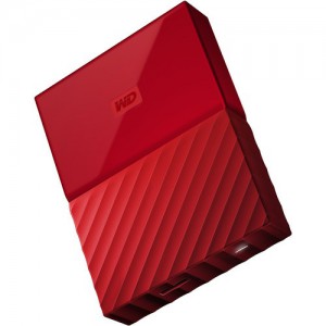 Western Digital WDBYFT0020BRD My Passport 2TB Portable External Hard Drive - Red