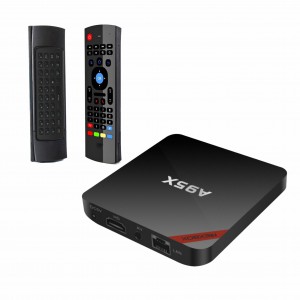 NEXBOX A95X 4K Smart TV Box + Rii MX3-M Air Mouse Mini Wireless Keyboard Remote Control