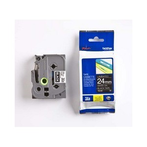 Brother 24MM White on Black Laminated tape TZ355