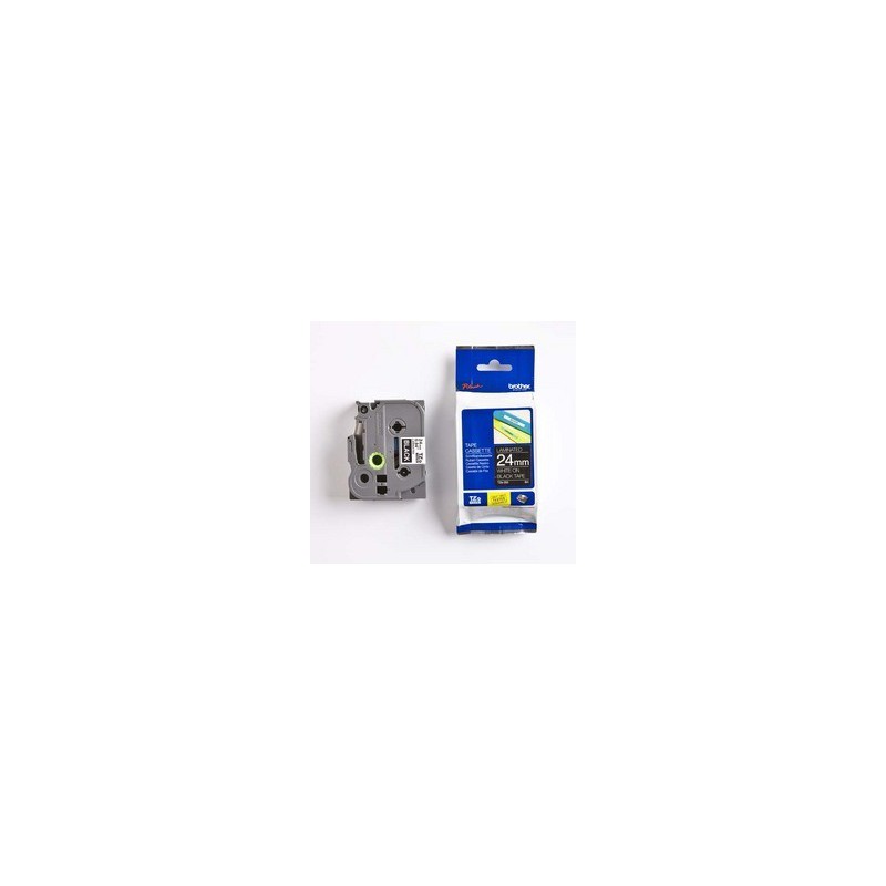 Brother 24MM White on Black Laminated tape TZ355